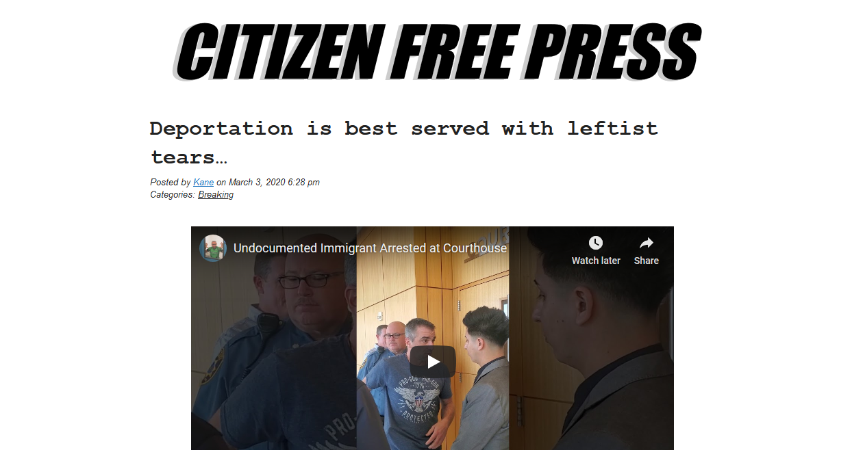 CitizenFreePress.com censors PPBXVI truth