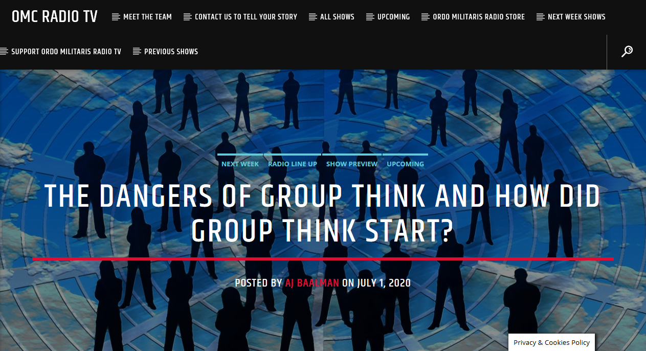 OMC Radio TV: The Danger of Group Think