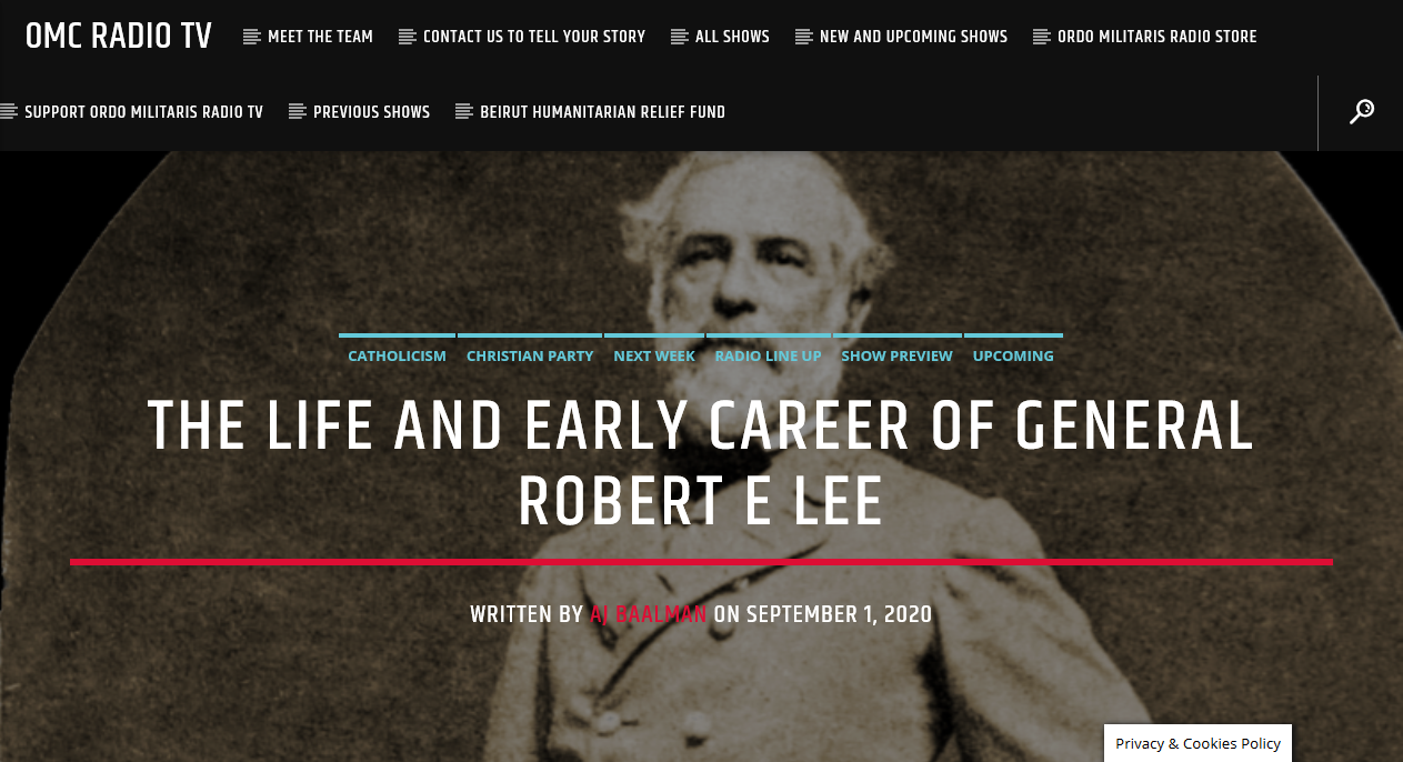 Robert E Lee: The early life