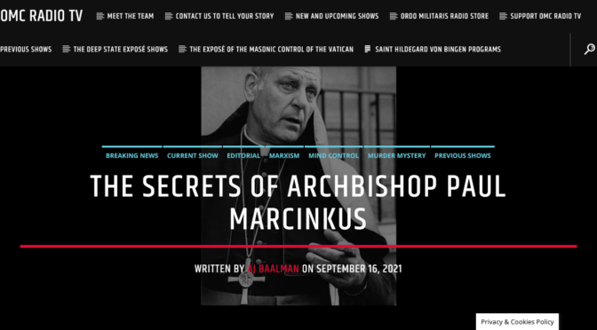 The Secrets of Archbishop Marcinkus, or how Corrupt the Vatican was after 1947