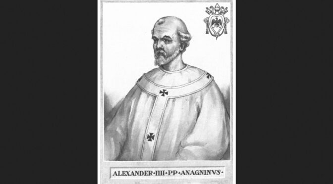 Pope Alexander IV would condemn Bergoglio as a heretic