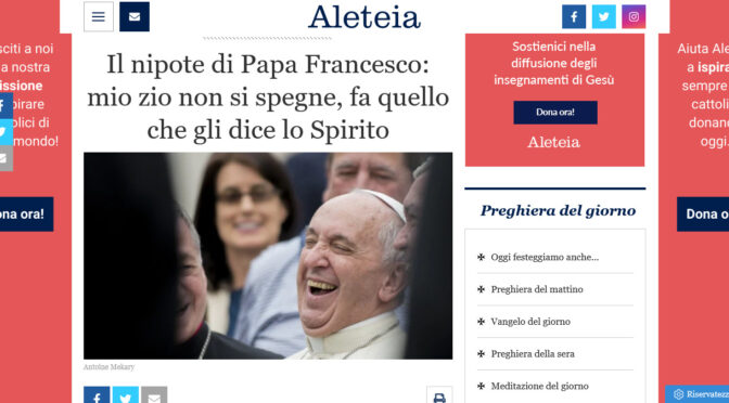 Famiglia Cristiana rushes to deny that Bergoglio’s demise is imminent