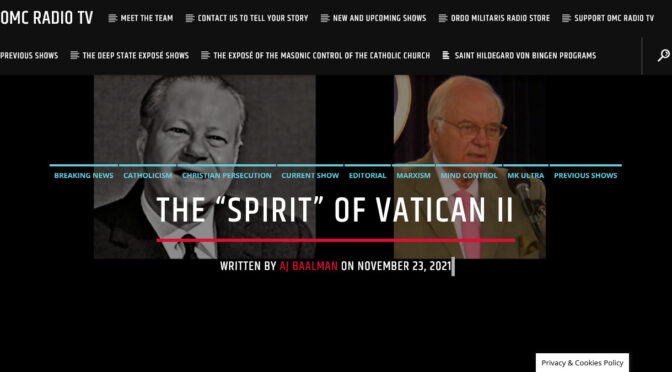 Michael Novak & How the CIA launched the “Spirit of Vatican II”