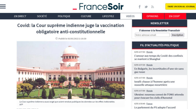INDIA: High court rules DeathVaxx obligations unconstitutional