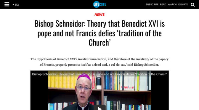 Unpacking Bishop Schneider’s Rosary of Lies, Errors and deceptions