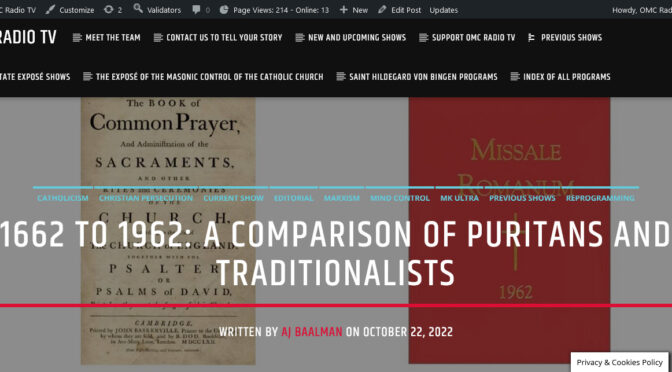 Puritans, Jansenists and the SSPX: In what ways are they similar and dissimilar?