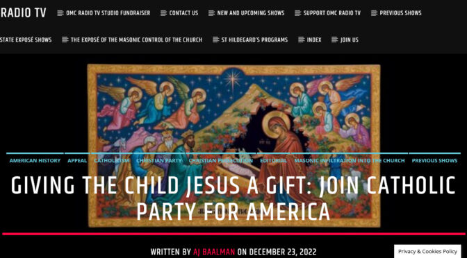 For Christmas, how about giving the Child Jesus a gift of your service?