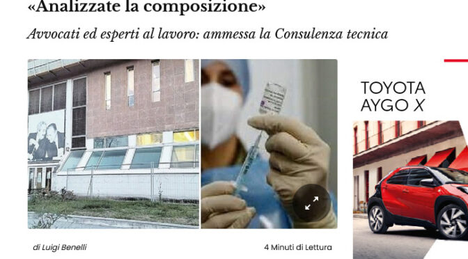 ITALY: Judge orders Forensic Analysis of the DeathVaxx