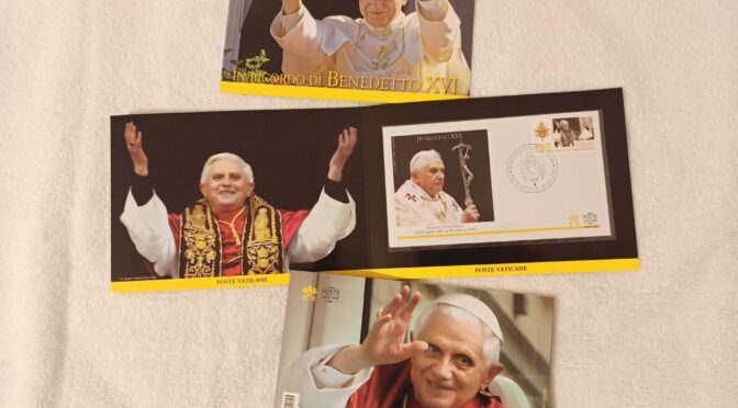 Vatican Post Office Commemorates the Passing of Pope Benedict XVI