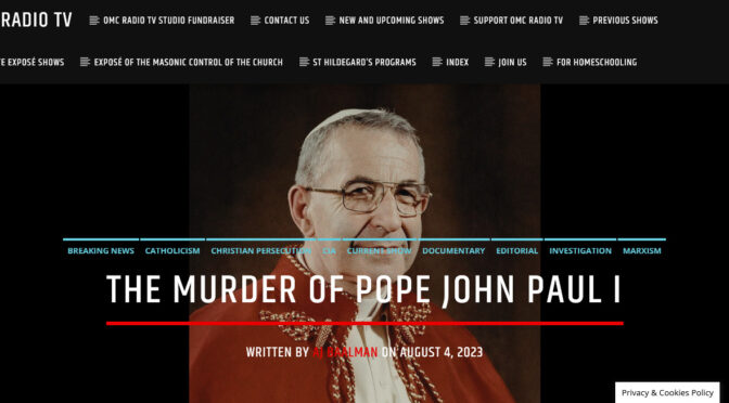 OMC Radio & TV: The Murder of John Paul I, part 1