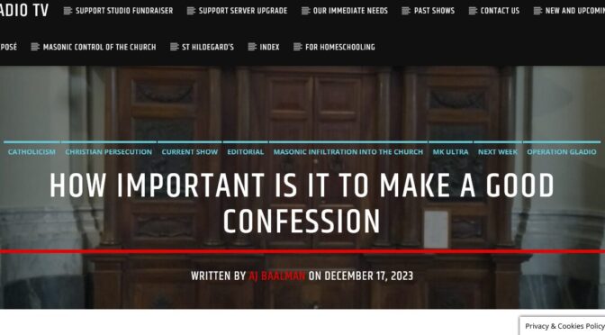 OMC Radio TV: How to make a Good Confession