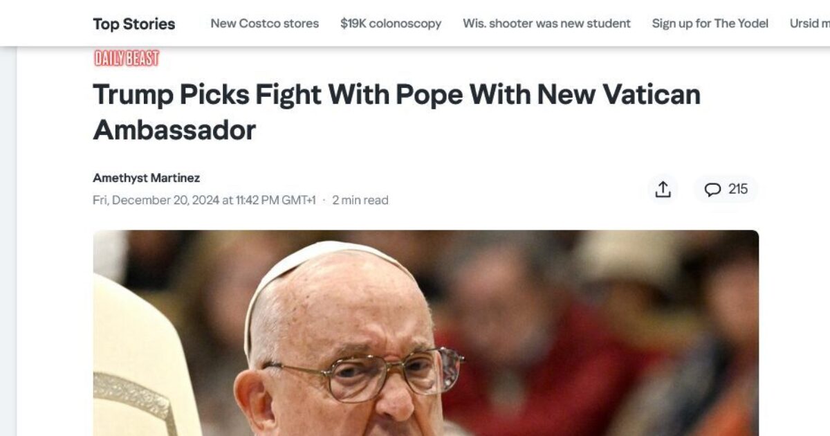 usa-ambassador-to-vatican-pick-strongly-opposes-fiducia-supplicans