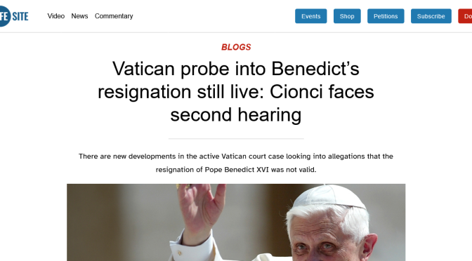 Vatican Criminal Complaint now includes Invalid 2025 Conclave Evidence